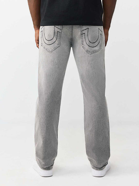 True Religion Grey Straight Fit Ricky SN Stretchable Jeans