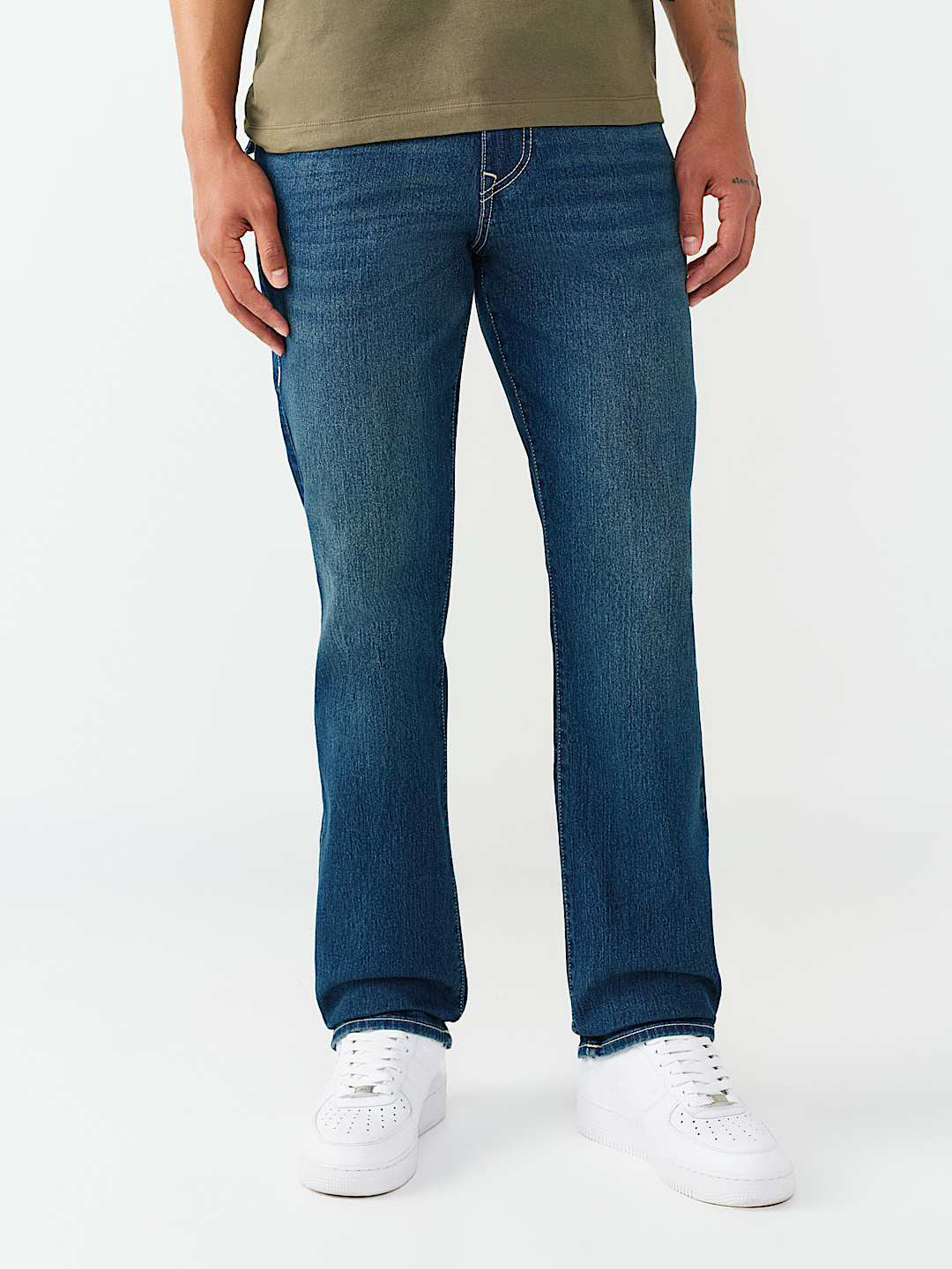 True Religion Blue Straight Fit Ricky SN Stretchable Jeans