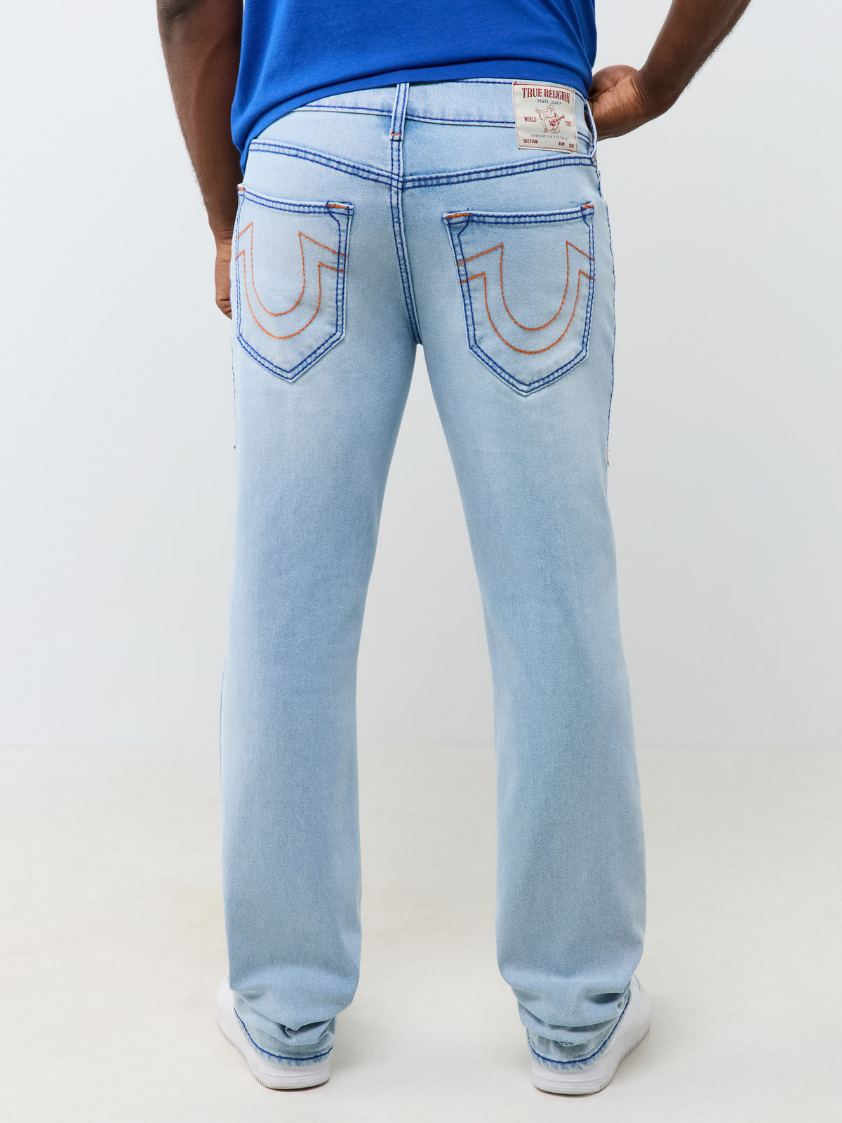 True Religion Blue Straight Fit Ricky Big T Stretchable Jeans