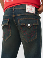 True Religion Blue Straight Fit Ricky Big T Stretchable Jeans