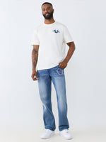 True Religion Blue Straight Fit Ricky Big T Stretchable Jeans