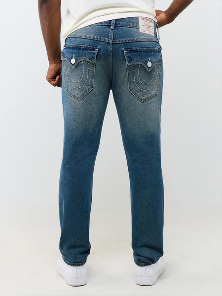 True Religion Blue Slim Fit Rocco Big T Stretchable Jeans