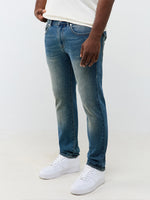 True Religion Blue Slim Fit Rocco Big T Stretchable Jeans
