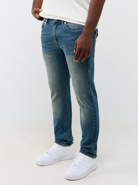 True Religion Blue Slim Fit Rocco Big T Stretchable Jeans