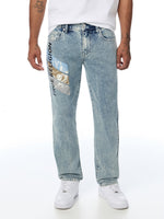 True Religion Blue Slim Fit Geno Typography Stretchable Jeans