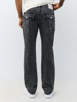 True Religion Men Grey Geno SN Solid Slim Fit Jeans