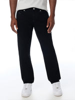 True Religion Men Black Geno Big T Solid Slim Fit Jeans
