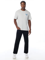 True Religion Men Black Geno Big T Solid Slim Fit Jeans