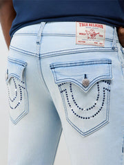 True Religion Blue Geno Studded SN Stretchable Slim Fit Jeans