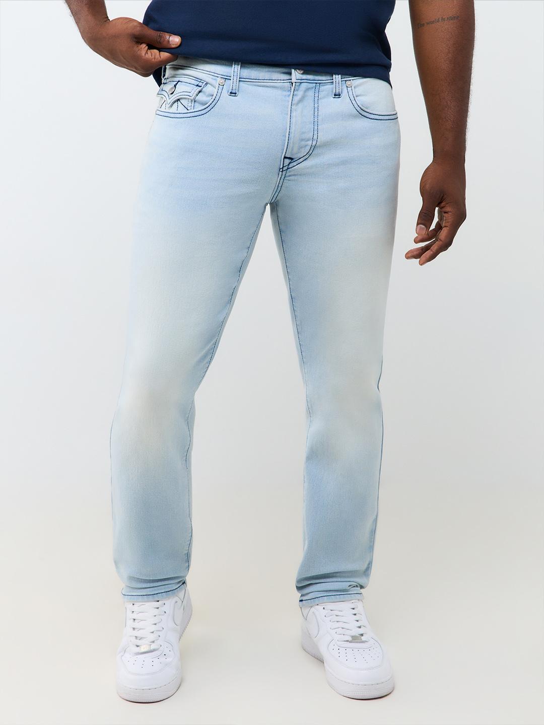 True Religion Blue Geno Studded SN Stretchable Slim Fit Jeans
