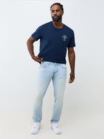 True Religion Blue Geno Studded SN Stretchable Slim Fit Jeans