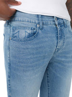 True Religion Men Ricky Big T Light Blue Solid Straight Fit Jeans