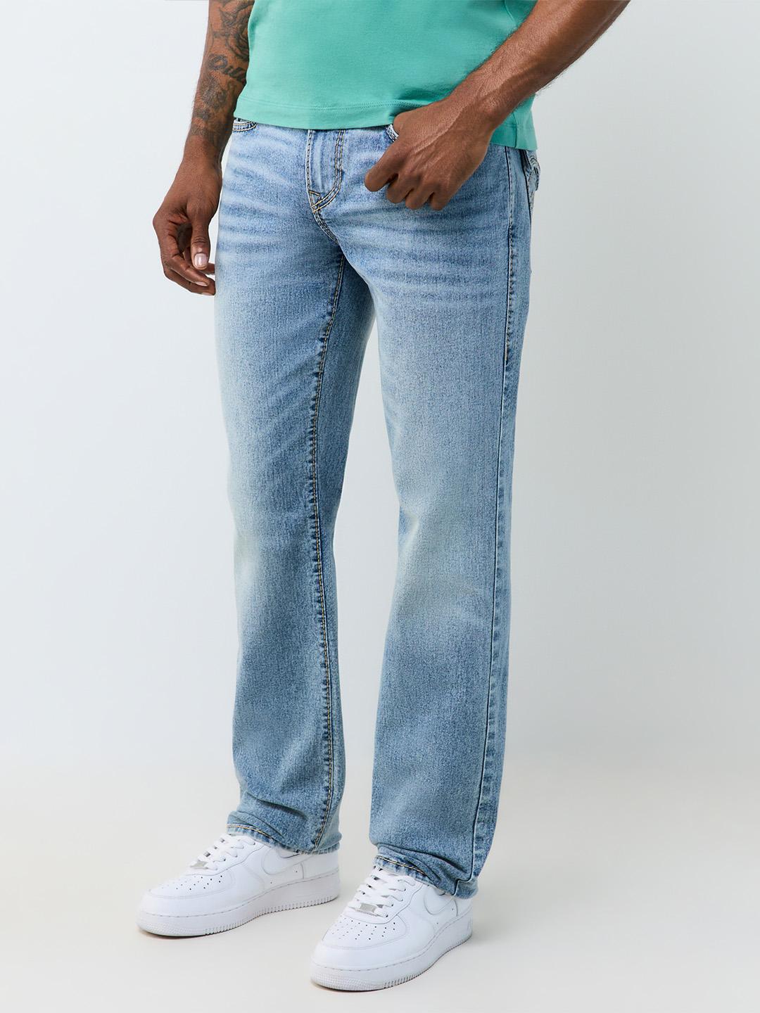 True Religion Blue Ricky Big T Stretchable Straight Fit Jeans