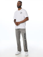 True Religion Men Grey Ricky SN Graphic Straight Fit Jeans