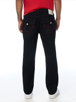 True Religion Men Black Geno SN Solid Slim Fit Jeans