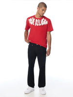 True Religion Men Black Geno SN Solid Slim Fit Jeans