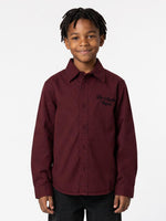 True Religion Boys Wine Solid Regular Fit Shirt