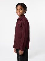 True Religion Boys Wine Solid Regular Fit Shirt