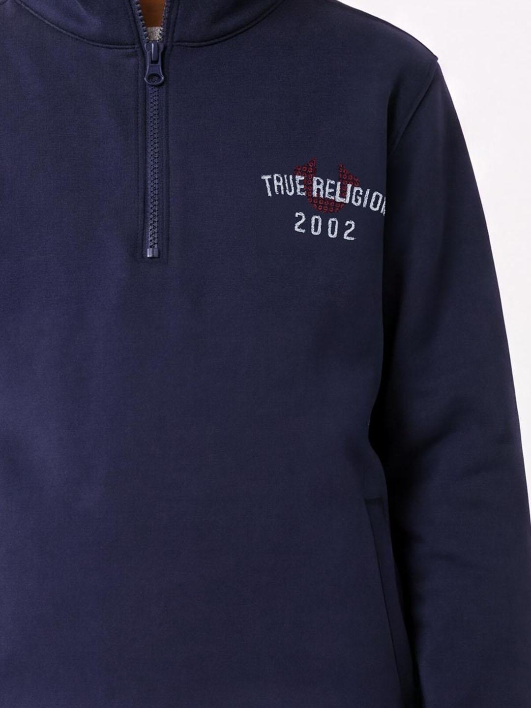 True Religion Boys Navy Blue Solid Regular Fit Sweatshirt