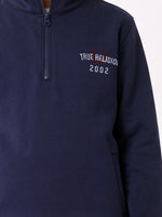 True Religion Boys Navy Blue Solid Regular Fit Sweatshirt