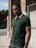 True Religion Men Olive Regular Fit Solid Polo T-Shirt