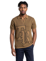 True Religion Men Mustard Regular Fit Solid Pure Cotton Polo Tshirt