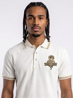 True Religion White Regular Fit Solid Pure Cotton Polo Tshirt