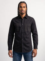 True Religion Men Black Embellished Regular Fit Shirt