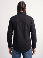 True Religion Men Black Embellished Regular Fit Shirt