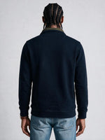 True Religion Men Navy Solid Regular Fit Sweatshirt