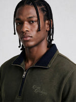 True Religion Men Olive Solid Regular Fit Sweatshirt