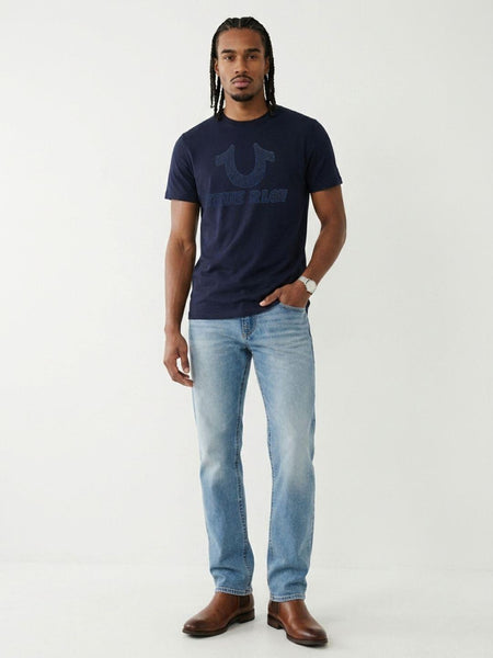 True Religion Men Dark Navy Regular Fit Graphic T-Shirt