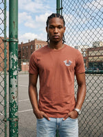 True Religion Rust Regular Fit Solid Pure Cotton Tshirt
