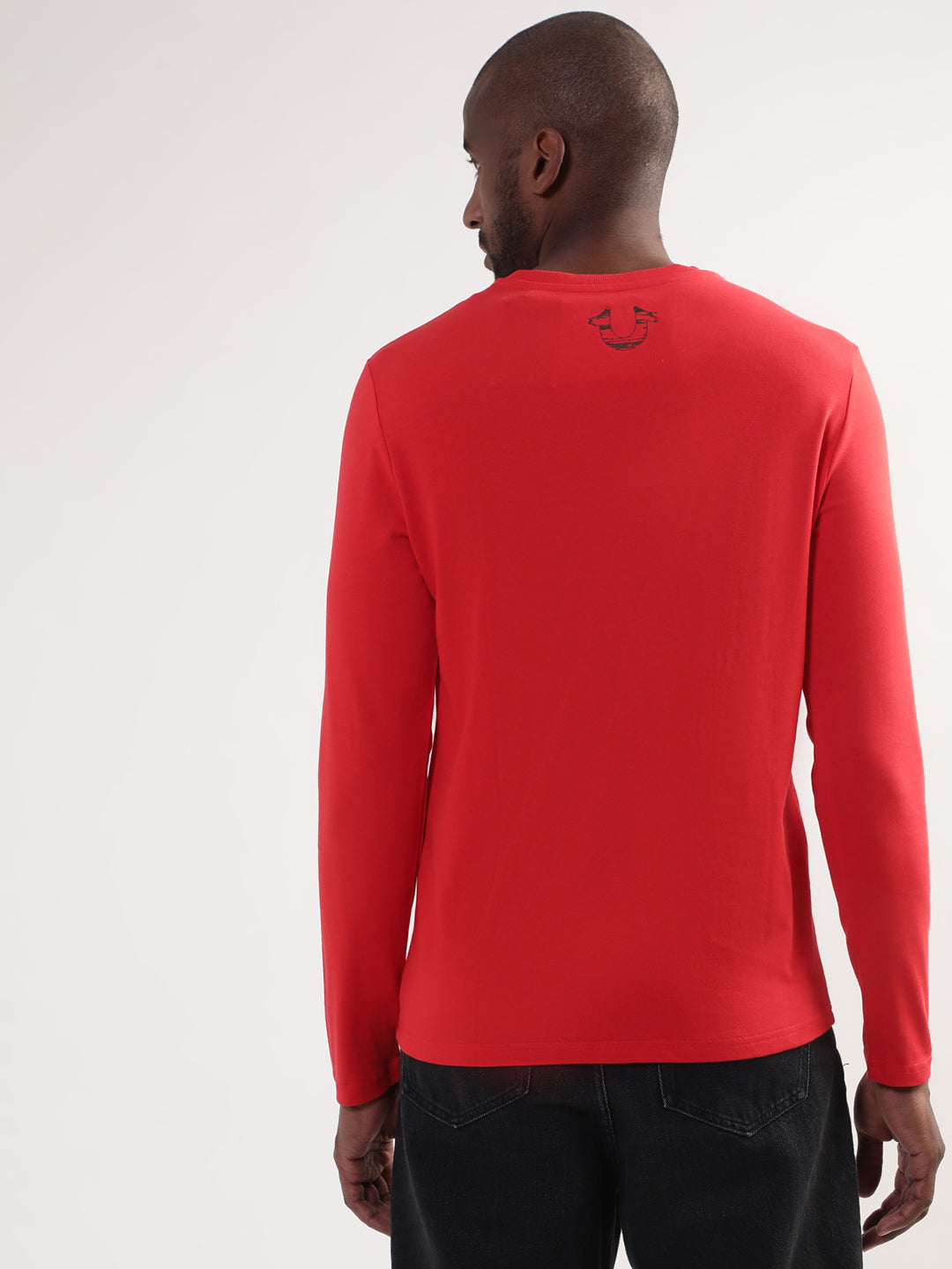 Chinese red logo regular fit tshirt