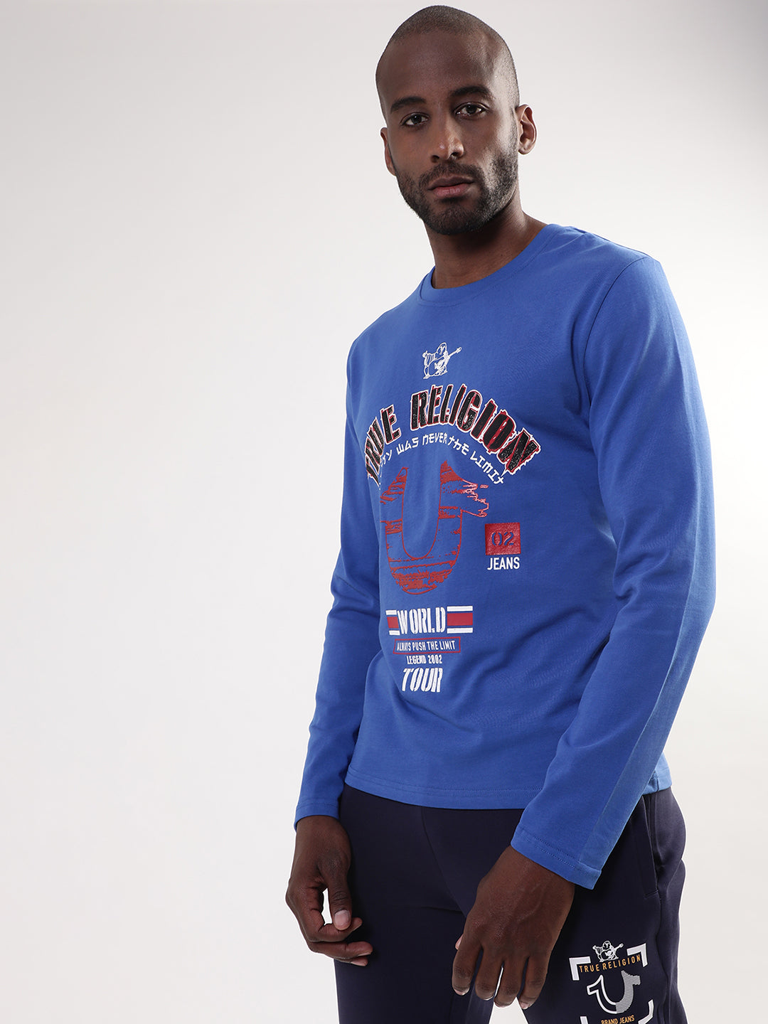 Dazzling blue logo regular fit tshirt