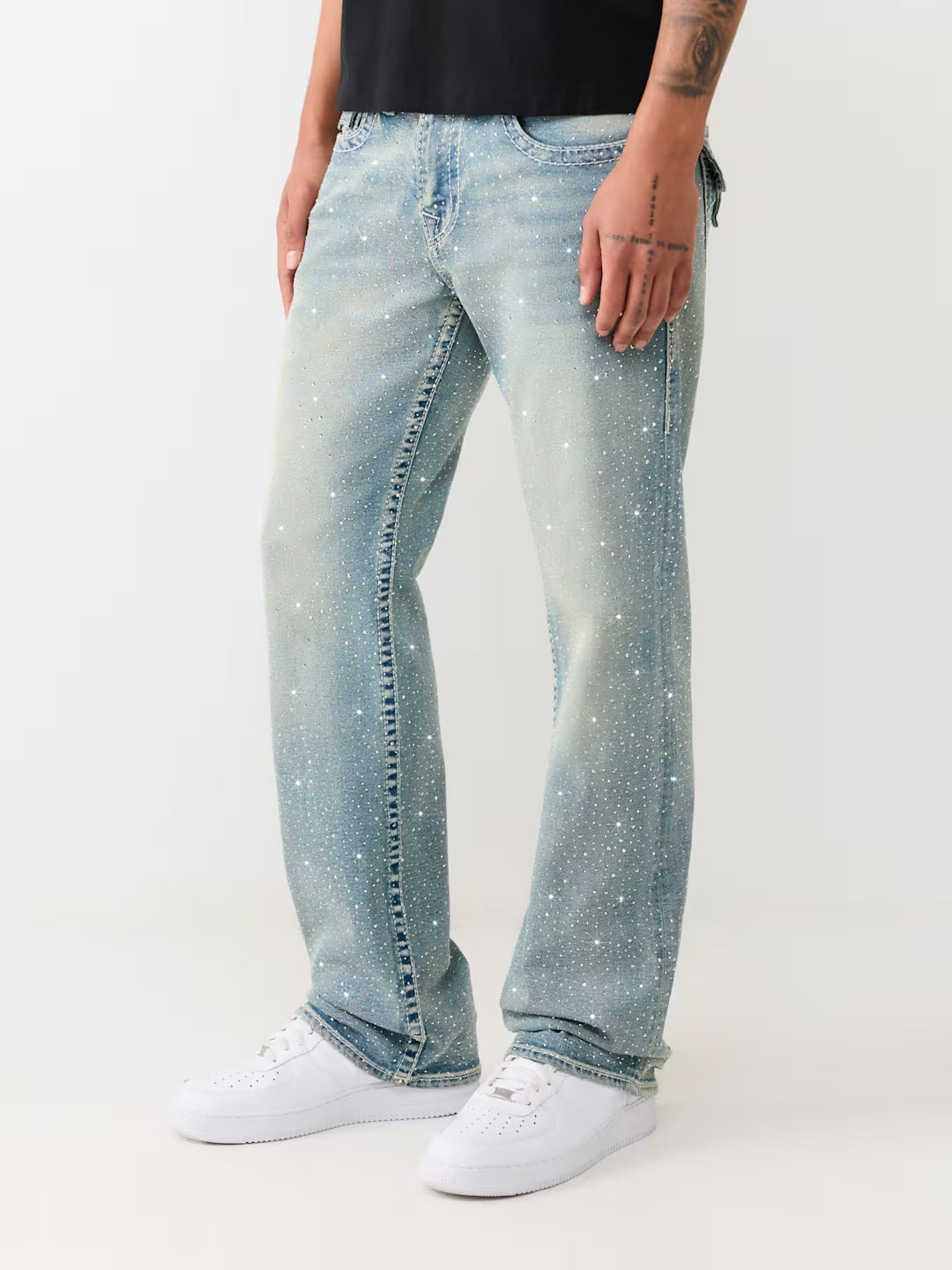 Men blue billy big t bootcut fit jeans