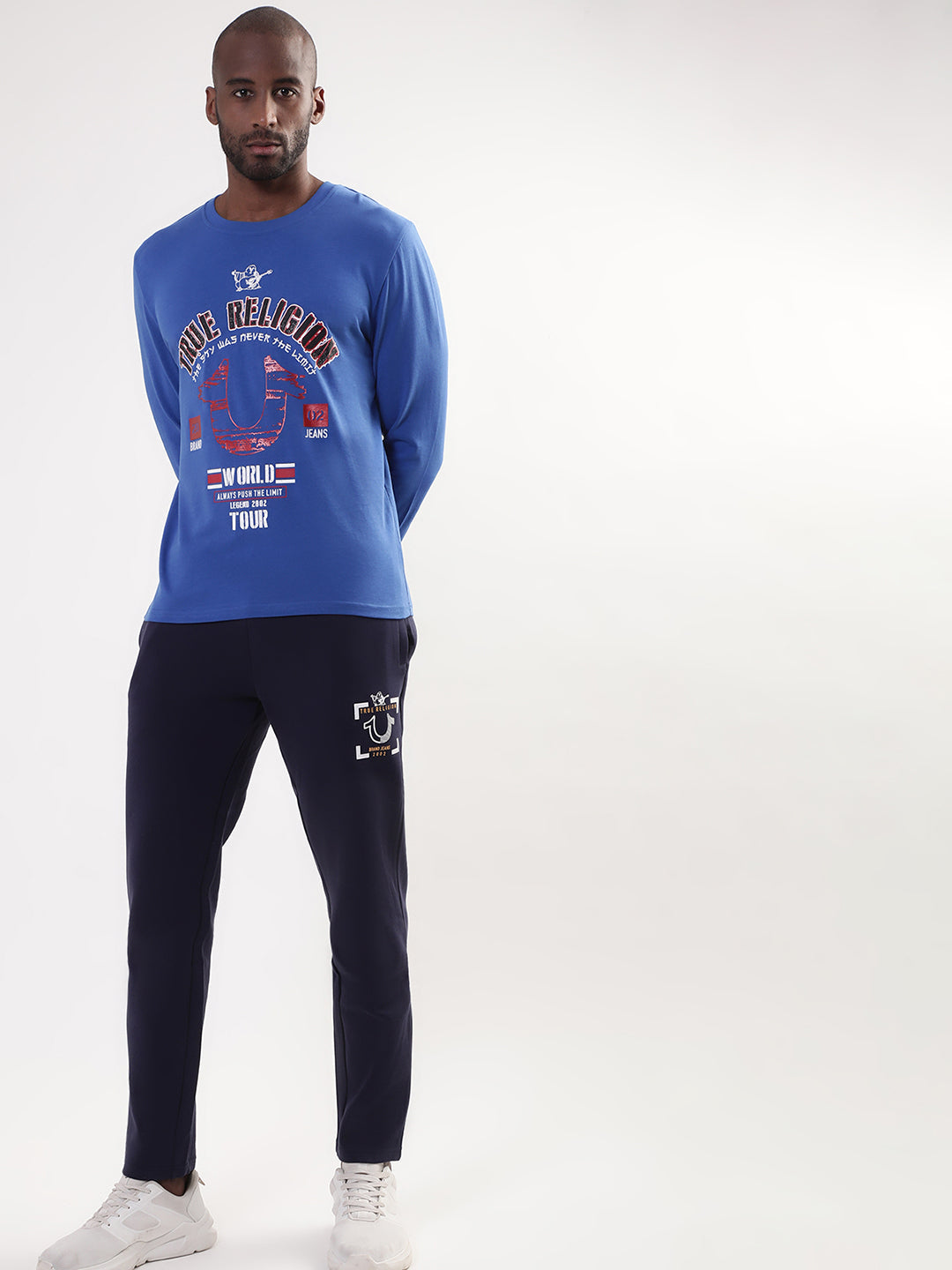 Dazzling blue logo regular fit tshirt