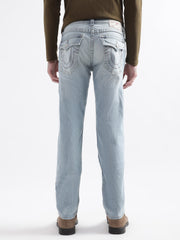 True Religion Mens Big T Geno Skinny Fit Blue Mid Rise Jeans