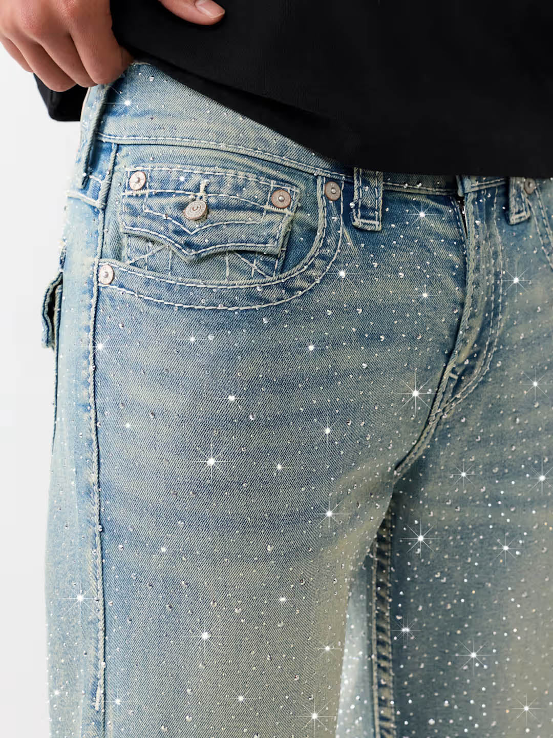 Men blue billy big t bootcut fit jeans