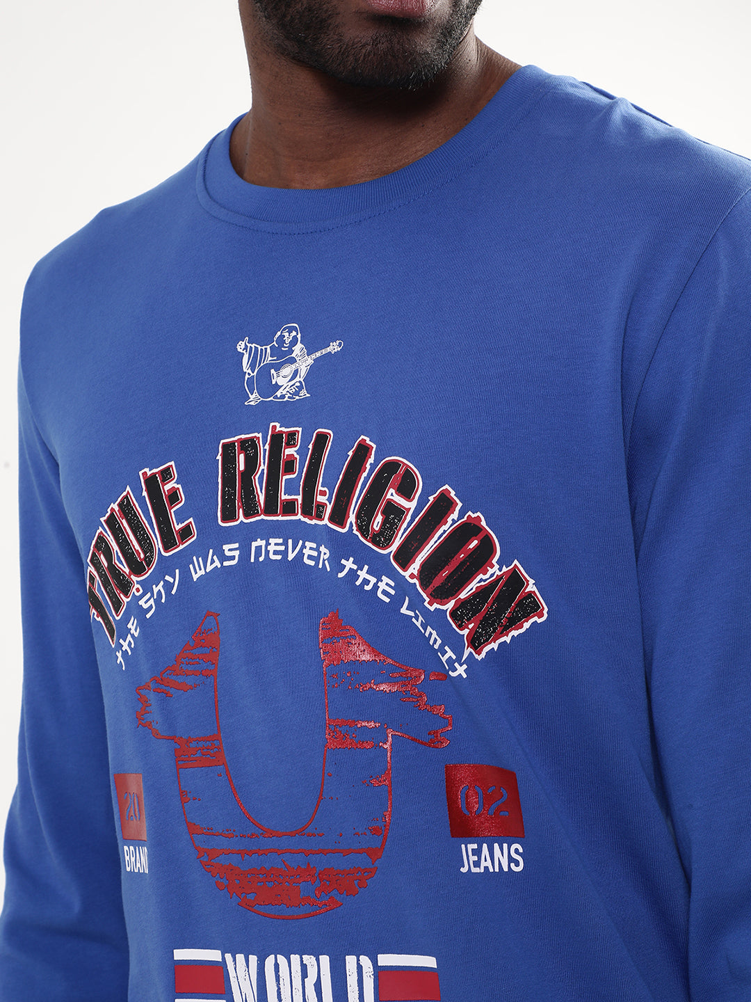 Dazzling blue logo regular fit tshirt