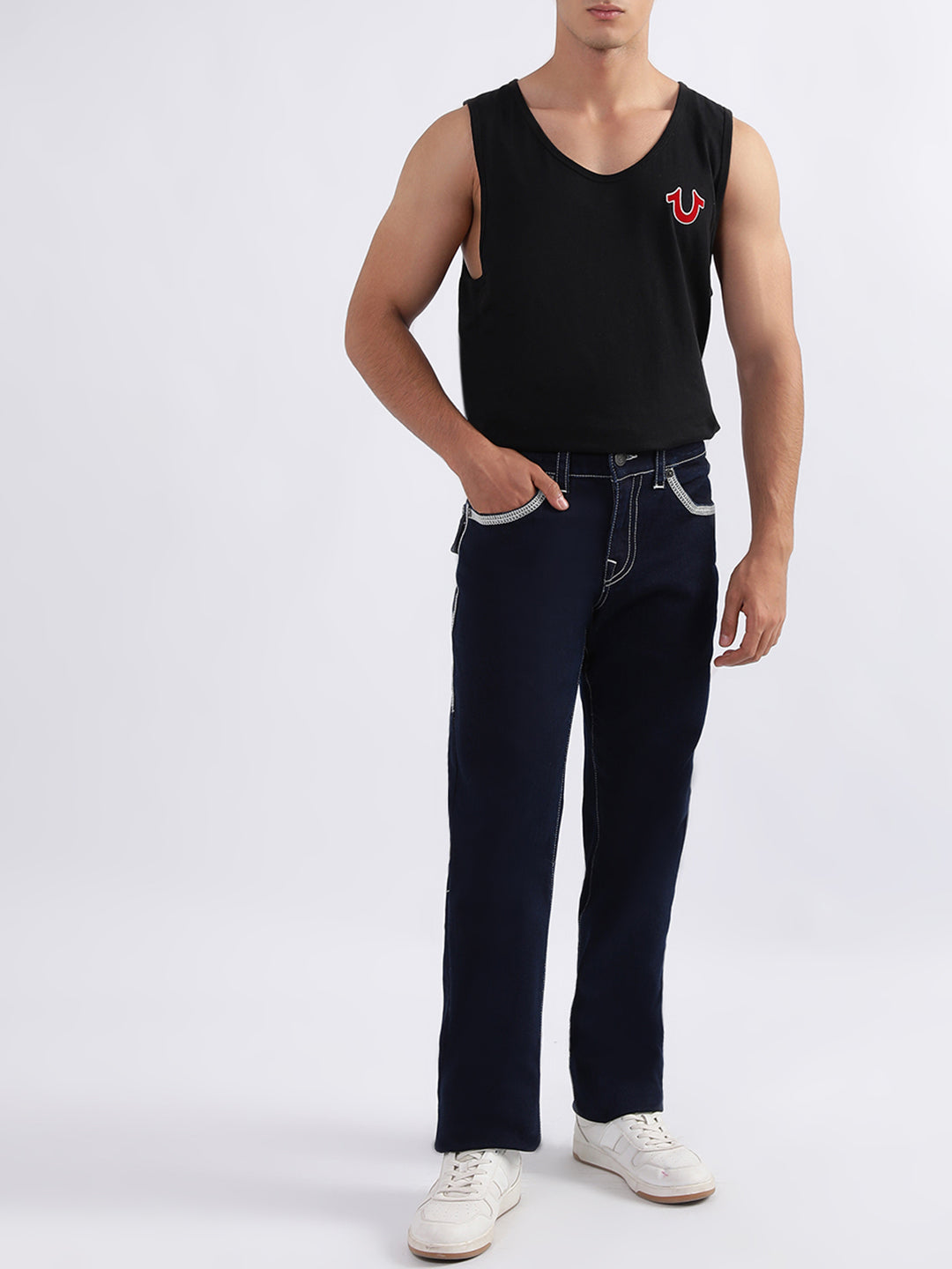 Men sn ricky straight fit mid rise jeans
