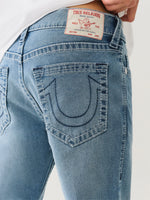 True Religion Men Blue Slim Fit Washed Jeans