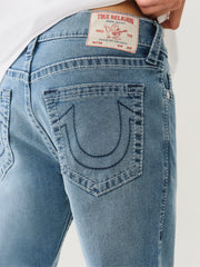 True Religion Men Blue Slim Fit Washed Jeans