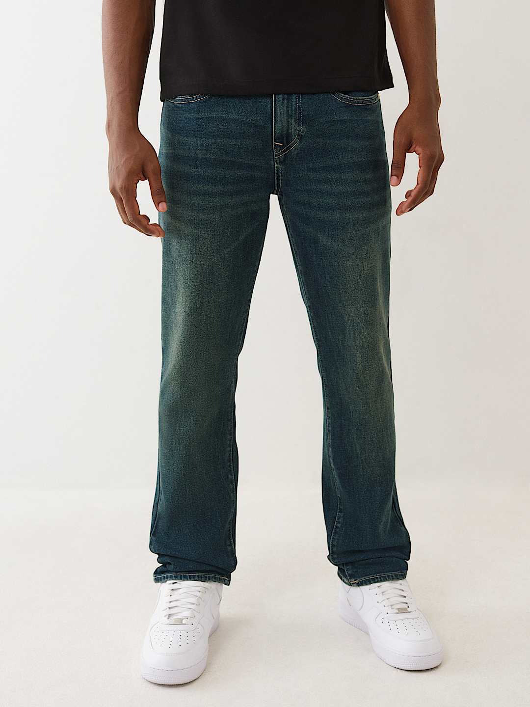 Men stud hs geno slim fit medium wash jeans