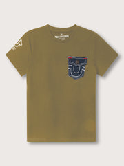 True Religion Kids Olive Regular Fit Tshirt