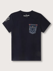 True Religion Kids Navy Regular Fit Tshirt