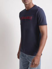 True Religion Navy Blue Logo Regular Fit Tshirt