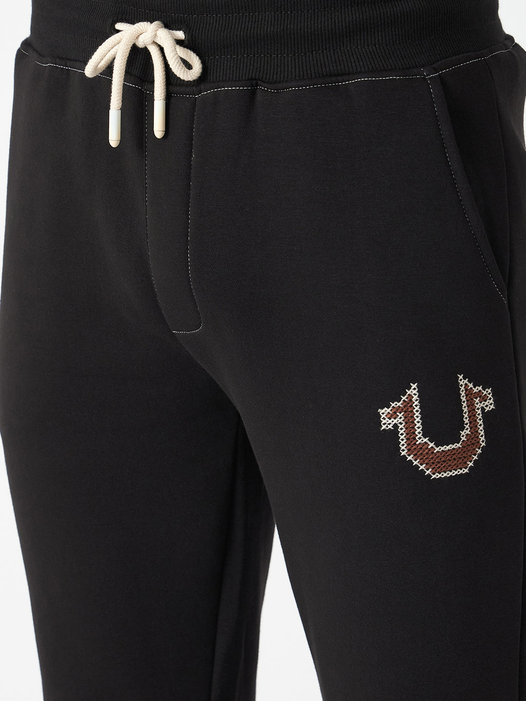 True Religion Men Solid Mid-Rise Sweatpant