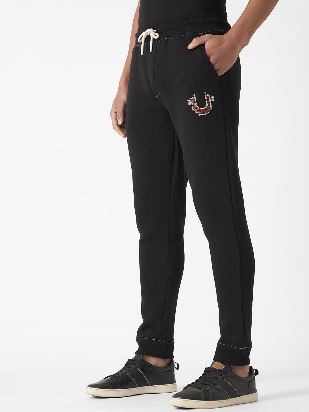 True Religion Men Solid Mid-Rise Sweatpant