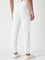 True Religion Men White Solid Regular Fit Mid-Rise Joggers Style Sweatpant
